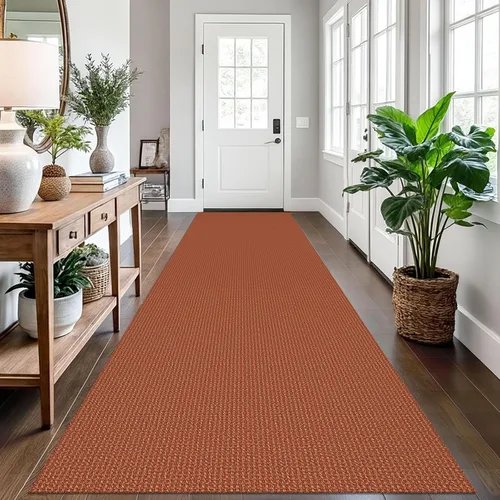 Miniatura 184 de EARTHALL Alfombra de pasillo 3x14 pies, alfombras lavables extra largas para pasillos, tejidas, antideslizante, alfombra trenzada para entrada