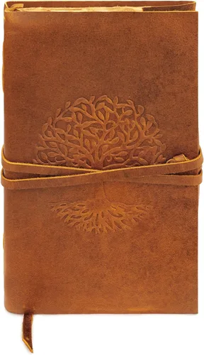 Miniatura 23 de Diario de cuero para mujeres y hombres, 200 páginas, 5 x 7 pulgadas, regalos para mujeres, diario de viaje, cuaderno de mujer, marcador de 7 chakras