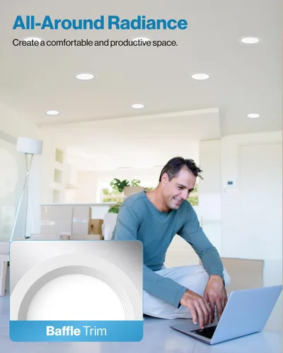 Miniatura 2 de Sunco 12 Pack de luces LED empotrables de 15 cm, luces de techo sin lata, abat-jour ultradelgado, 850 LM, 14 W, 5000 K luz diurna, regulable, oblea