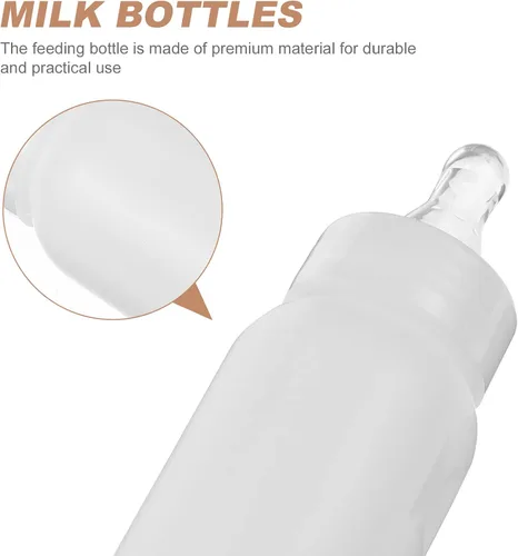 Miniatura 8 de 6 unids de cordero biberones de alimentación animal cordero cabra leche ternero leche alimentador para ovejas s blanco 8.5 fl oz