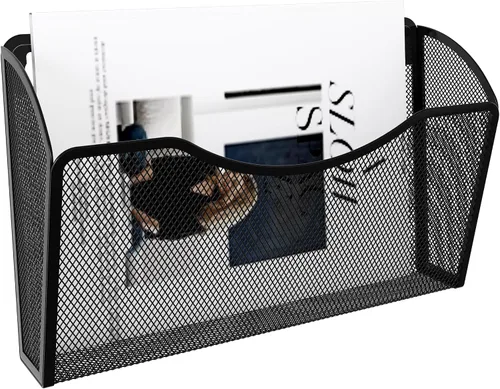 Miniatura 2 de EasyPAG Mesh Collection organizador de archivos y cartas para montar en pared, Negro
