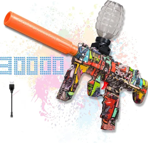 Miniatura 7 de Pistola eléctrica de bolas de gel, juguetes automáticos para actividades al aire libre, juego de equipo, lanzador de gel para niños, diseño