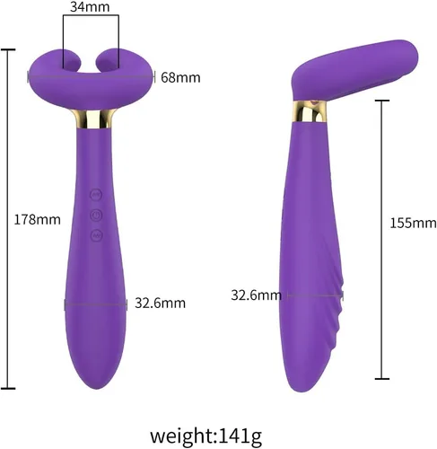 Miniatura 6 de Vibrador de clítoris para parejas, 3 motores, consolador multivibrador, juguete sexual de pareja, masajeador de pene, cosa sexual para mujeres