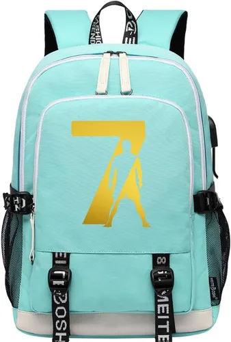 Miniatura 13 de Soccer Player 7 Mochila deportiva multifunción para viajes, portátil, para fanáticos del fútbol, para hombres y mujeres, negro - 2, Tamaño único