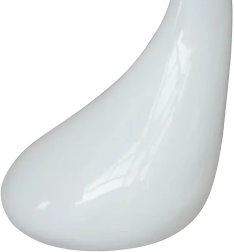 Miniatura 4 de Mesa de centro de 3 niveles, color blanco brillante, mesa central, mesa auxiliar, mesa para sala de estar, muebles de sala para el hogar, sala