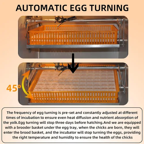 Miniatura 6 de XKV Incubadora grande de 88 huevos con giro automático de huevos, control de temperatura y control de humedad, huevos para incubar, pollo, patos