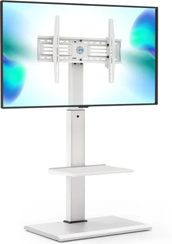 Miniatura 9 de FITUEYES Soporte universal para TV de suelo con base de hierro con inclinación giratoria, soporte de TV para pantallas de 32 a 75 pulgadas, soporte