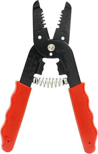Miniatura 5 de Uenhoy Pelacables, herramienta de pelacables, herramienta de prensado de cables, alicates multiusos para cables de 10-18 AWG