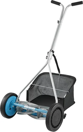 Miniatura 40 de American Lawn Mower Company 1204-14 Cortacésped de carrete de empuje de 4 hojas de 14 pulgadas, color rojo