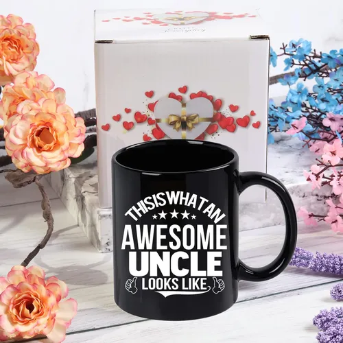 Miniatura 6 de Awesome Uncle Gifts This is What an Awesome Uncle Looks Like Taza impresionante tío taza de cumpleaños Día del Padre regalos para tío de sobrina