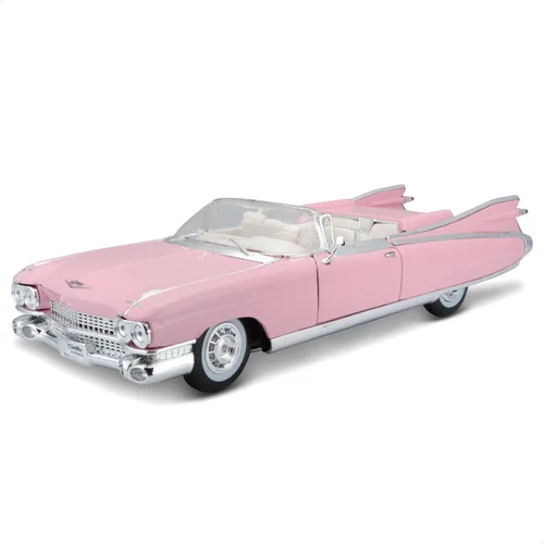 1959 Cadillac Eldorado Biarritz Convertible, Rosa - Maisto Premiere 36813-Modelo de coche de juguete de metal fundido a escala 1/18 por Maisto