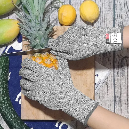 Miniatura 4 de DEYAN Guantes resistentes a cortes, protección de nivel 5, guantes de corte de seguridad, guantes de corte de cocina para chef, cortados de ostras