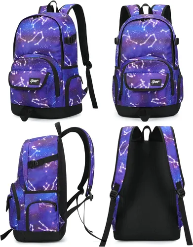 Miniatura 2 de Mochila escolar estilo Rickyh, mochila de viaje para hombres y mujeres, mochila ligera con compartimento para portátil, Tamaño único