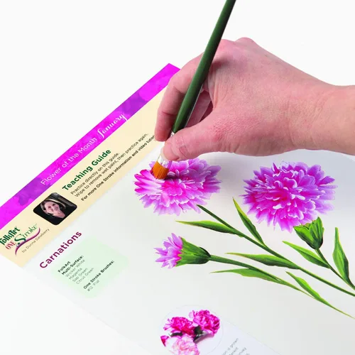 Miniatura 2 de FolkArt One Stroke Donna Dewberry Flowers of the Month Let's Paint Kit, 2 onzas
