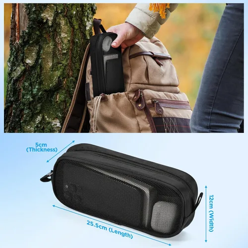 Miniatura 2 de Funda organizadora de artículos electrónicos, bolsa de malla con cremallera, accesorios de almacenamiento para mouse, cable, cables, unidad flash