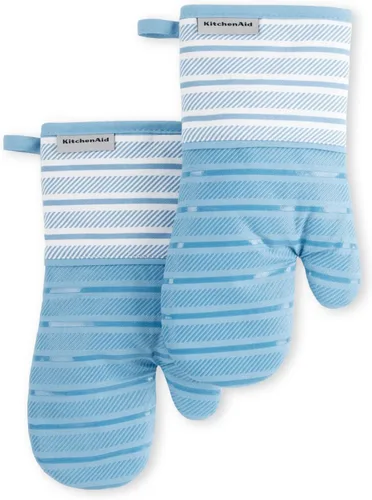 Miniatura 11 de KitchenAid Albany - Juego de 2 guantes para horno, batido, 7 x 13 pulgadas Milkshake