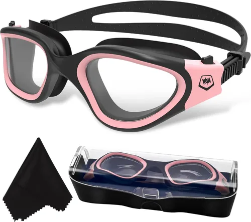 Miniatura 10 de WIN.MAX - Goggles de natación polarizados, antivaho, antirrayos ultravioleta, sin filtraciones y con visión clara para hombres, mujeres, adultos