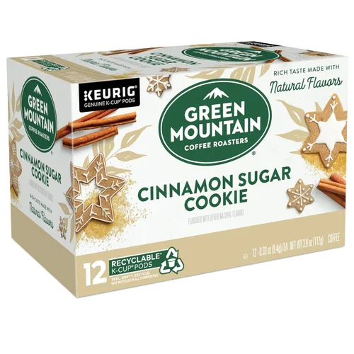Miniatura 11 de Green Mountain Coffee Selecciones Estacionales de Café Galleta de Canela y Azúcar por Servicio Keurig K-Cup Pods, Café Tueste Claro, 12