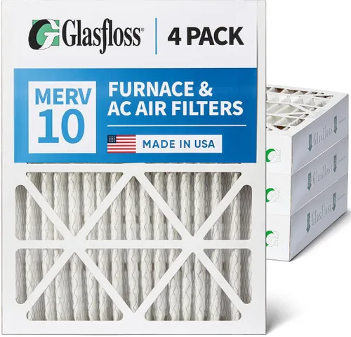 Miniatura 11 de Filtros de aire plegados Glasfloss ZL 8x8x1 MERV 10 (FPR 5-6). (Cantidad 4). Tamaño real: 8 x 8 x 7/8 pulgada