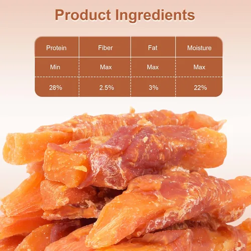 Miniatura 6 de Dog Treats - Golosinas para perros de batata envueltas en pollo, aperitivos de entrenamiento para cachorros, golosinas sin cuero crudo, 0.5 lb/227 g
