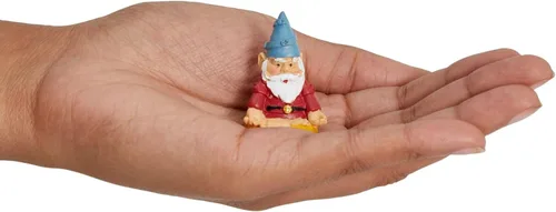 Miniatura 6 de Juvale - Juego de 4 mini gnomos de jardín, estatua al aire libre en posturas divertidas para regalos de yoga, decoración de macetas (2 pulgadas)