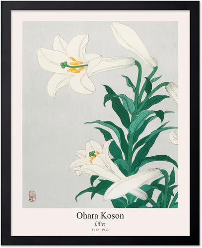 Miniatura 62 de Poster Master Vintage Ohara Koson Poster - Retro Blooming Lotus Flowers Print - Japanese Art - Flower Illustration - Aesthetic Design - Floral