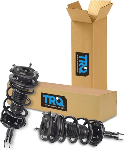 Miniatura 303 de TRQ Conjunto de Amortiguador y Resorte Delantero Cargado con Resorte Helicoidal Pre-ensamblado Compatible con Jeep Cherokee Limited AWD 14-22 Sin