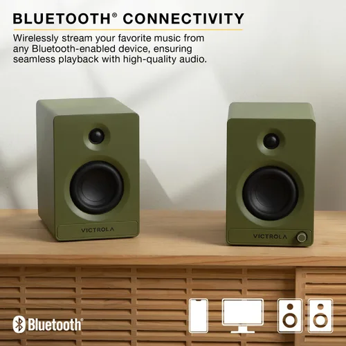 Miniatura 6 de Victrola Stream Onyx - Tocadiscos con transmisión Wi-Fi de 2 velocidades con salida Bluetooth, funciona con Sonos y Victrola Tempo – Altavoces