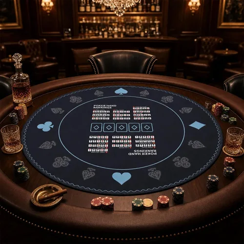 Miniatura 9 de AQQA Tapete de mesa de póquer de lujo de 70 x 35 pulgadas y tablero de póquer, superficie de juego Texas Hold'em de goma para 8-10 jugadores, tapete