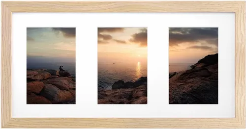 Miniatura 175 de KINLINK 3.5x5 Picture Frame, Ash Black Solid Wood Frame with Plexiglass for Table Top and Wall Mounting, Photo Frame for Horizontal or Vertical