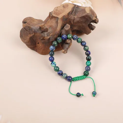 Miniatura 90 de AD Beads Pulseras de piedras preciosas unisex de 0.315 pulgadas (0.315 in), macramé curativo ajustable de 7 a 9 pulgadas Usa esta pulsera