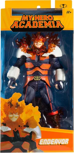 Miniatura 7 de McFarlane Toys - Figura de acción My Hero Academia Endeavor de 7 pulgadas con accesorio base
