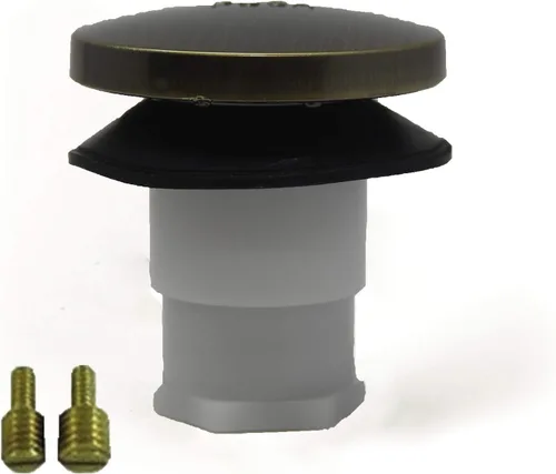 Tapón de drenaje universal para bañera/tina con toque de pulgar (punta de pulgar, accionado por pie) Incluye accesorios de 3/8" y 5/16"