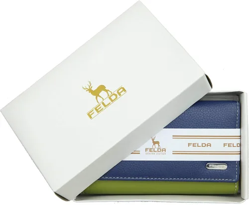 Miniatura 3 de Felda Cartera RFID para mujer de piel auténtica multisuave caja de regalo
