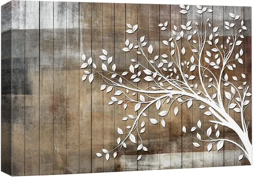Miniatura 31 de wall26 Lienzo impreso para pared, diseño rústico, marrón, otoño, bosque, árbol, paisaje, naturaleza, ilustraciones de área silvestre, arte moderno