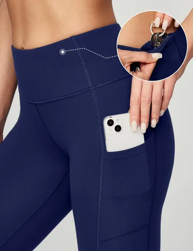 Miniatura 5 de Ewedoos - Pantalones deportivos de yoga para mujer con bolsillos leggings con bolsillos, de tiro alto, con control de abdomen, que no transparentan