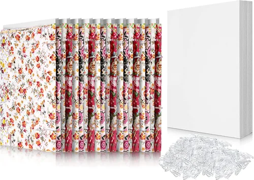 Miniatura 7 de Teling 7.5 x 10.5 Pulgadas Tablas para Cómics con Respaldo de Tela y Clips de Cocodrilo en Forma de U de Plástico, Tabla para Póster para Doblar