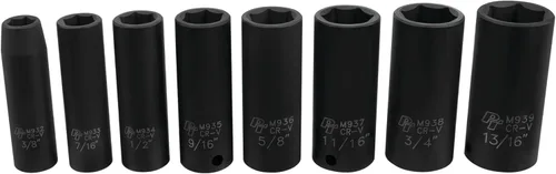 Miniatura 14 de Performance Tool M589DB Juego de llaves de impacto MET de 8 piezas de 3/8 pulgadas Metric