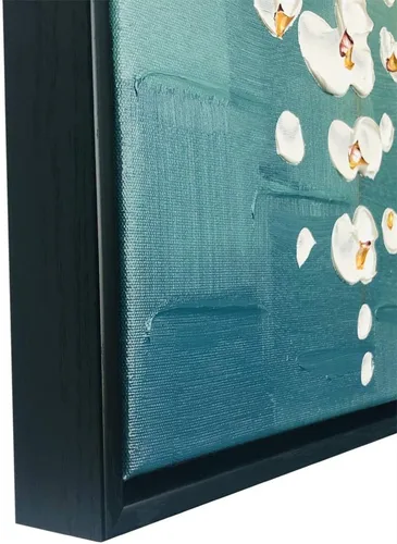 Miniatura 6 de Wieco Art Arte enmarcado La belleza de la vida 100% pintado a mano, ilustraciones modernas, abstractas florales al óleo sobre lienzo, arte de pared