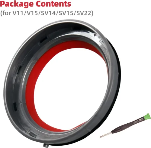 Miniatura 2 de Anillo de Sellado Fijo de Repuesto para la Parte Superior del Contenedor de Polvo para Aspiradora Dyson V11 V15 SV14 SV15 SV22 Conjunto de Accesorios