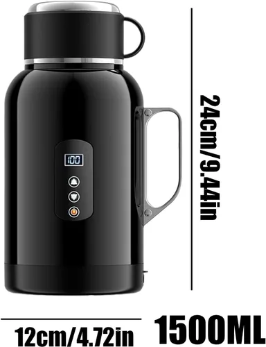 Miniatura 6 de Hervidor eléctrico para automóvil, olla de calefacción portátil para té, café y agua caliente, ideal para viajes por carretera, camping, viajes