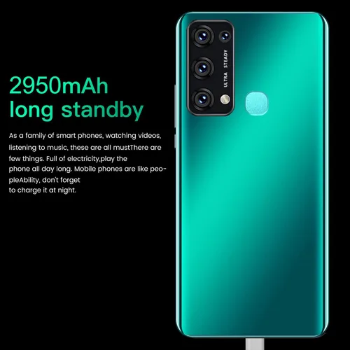 Miniatura 2 de Desbloquear teléfono, pantalla de 6.35 pulgadas, 2 GB de RAM y 32 GB de ROM, cámaras frontal y trasera, soporte para tarjeta SIM dual, banda de Verde