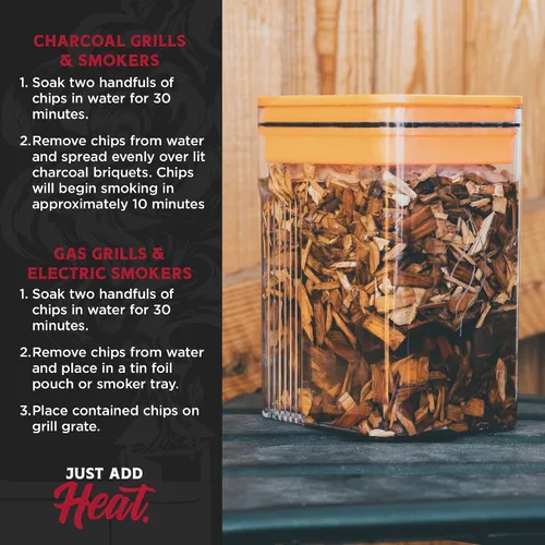 Miniatura 4 de Fire & Flavor Premium 100% Natural Hardwood Smoking Chips, Compatible with All Grills, Cherry