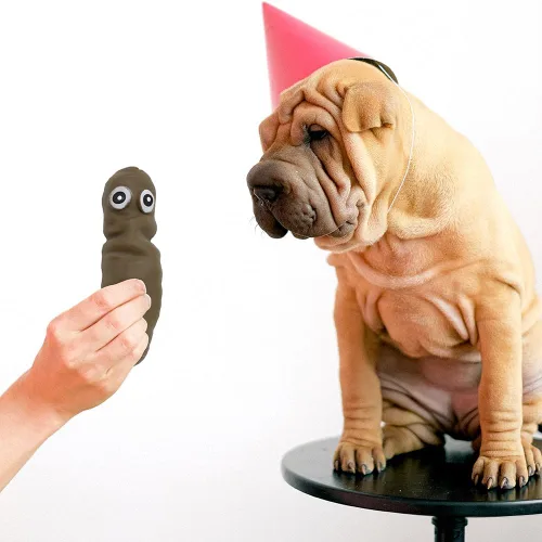 Miniatura 3 de Paquete de 3 Juguetes Novedosos Divertidos Elásticos Sensoriales para Aliviar el Estrés con Forma de Caca, Broma Engañosa Fidget para Ansiedad