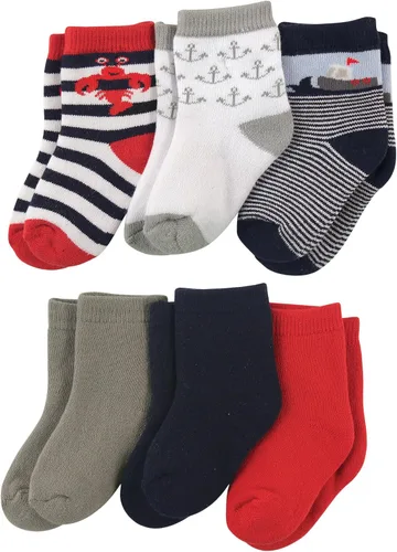 Miniatura 15 de Luvable Friends Conjunto de calcetines unisex para bebé recién nacido y bebé