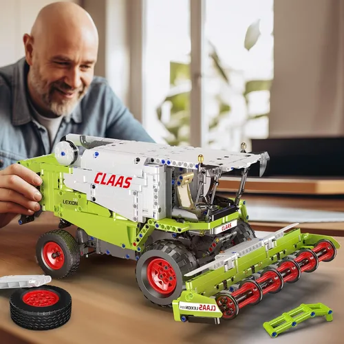 Miniatura 6 de Mould King 17014 Technology - Kit de bloques de buidling para cosechadora, cosechadora controlada remotamente MOC, juego de bloques de sujeción