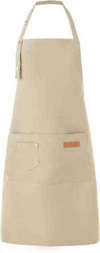 Miniatura 7 de Tosewever Delantales de Arte para Mujeres Pintura Cerámica Horneado, Delantal de Cocina con Correas de Hebilla para Hombres con Bolsillos para Chef