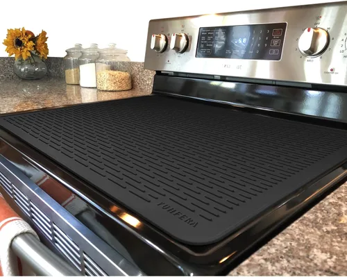 Miniatura 8 de YUHFERA Cubierta superior de estufa para estufa eléctrica, tapete de silicona para encimera de vidrio, protector de placa de vidrio, alfombrillas