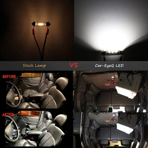 Miniatura 6 de Focos LED Festoon DE3175 DE3021 de 1.220 in, mapa interior, cúpula, maletero, luces de lectura, blanco de 6000 K, DE3022 3022 3021, 480 lúmenes