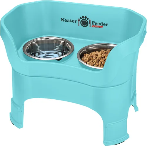 Miniatura 23 de Neater Feeder Deluxe - Tazones elevados para perros grandes a prueba de desorden – Fabricado en Estados Unidos – Soporte elevado para comida